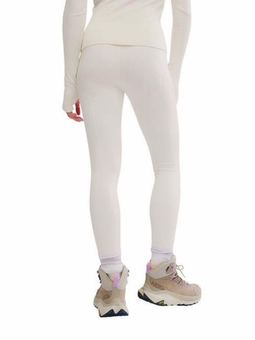 Free People Movement Run Around Seamless High Waist Leggings M/L NWOT Ivory - Picture 9 of 14